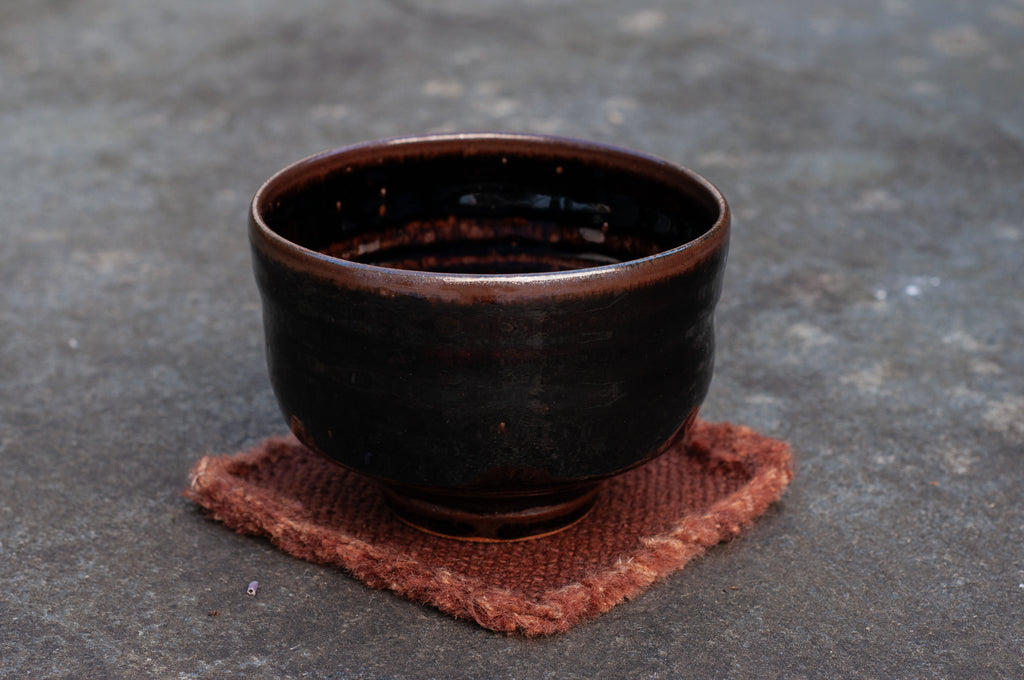 Ceramic Matcha Black Tenmoku Glaze