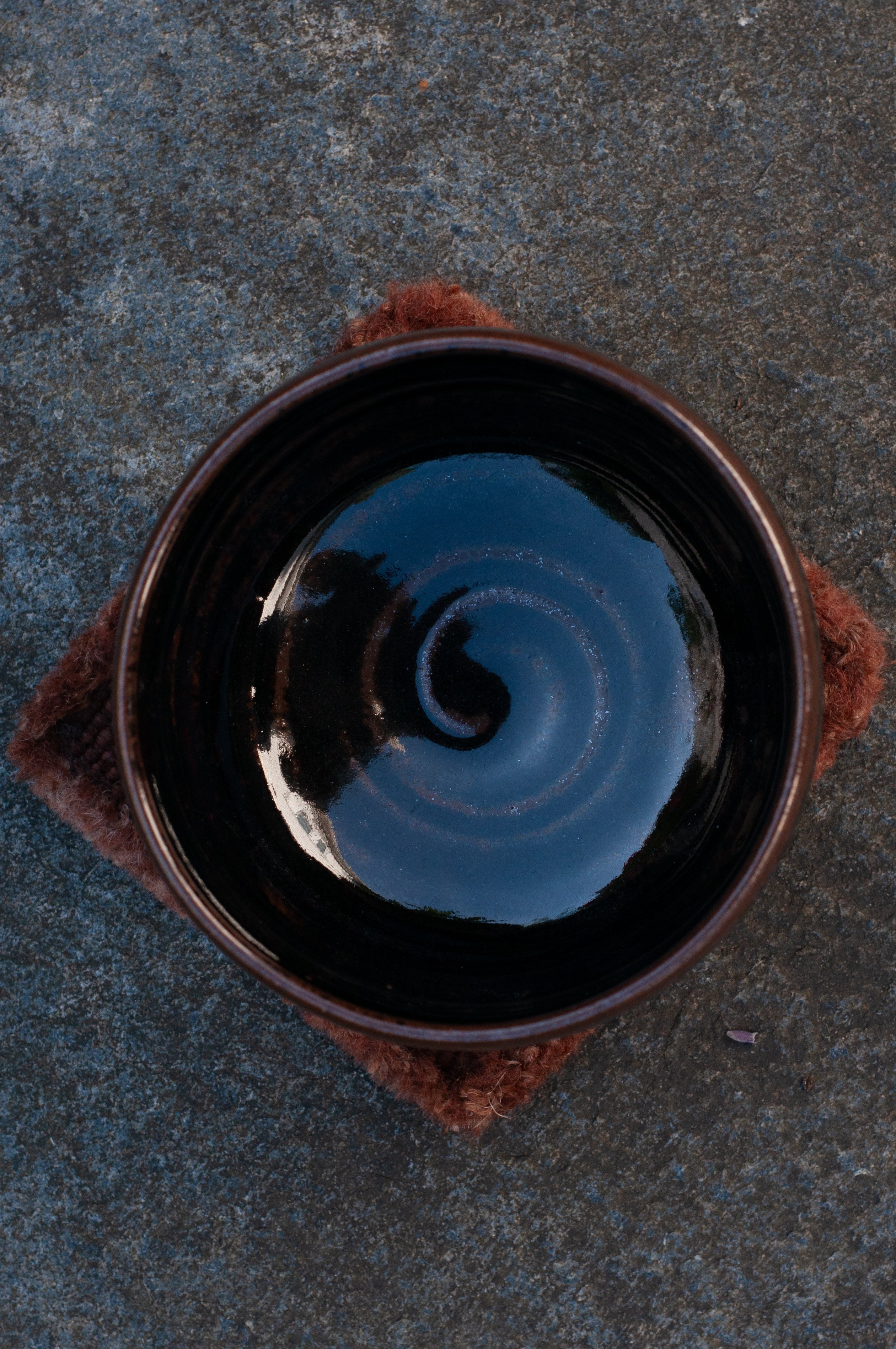 Ceramic Matcha Black Tenmoku Glaze