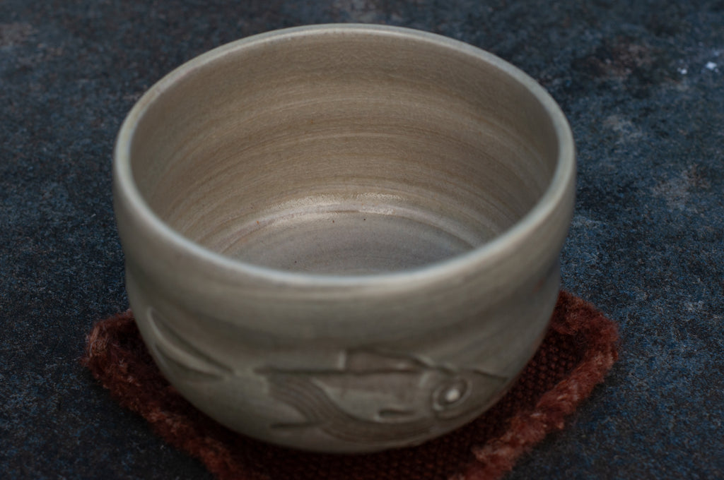 Ceramic Matcha Carved Fish