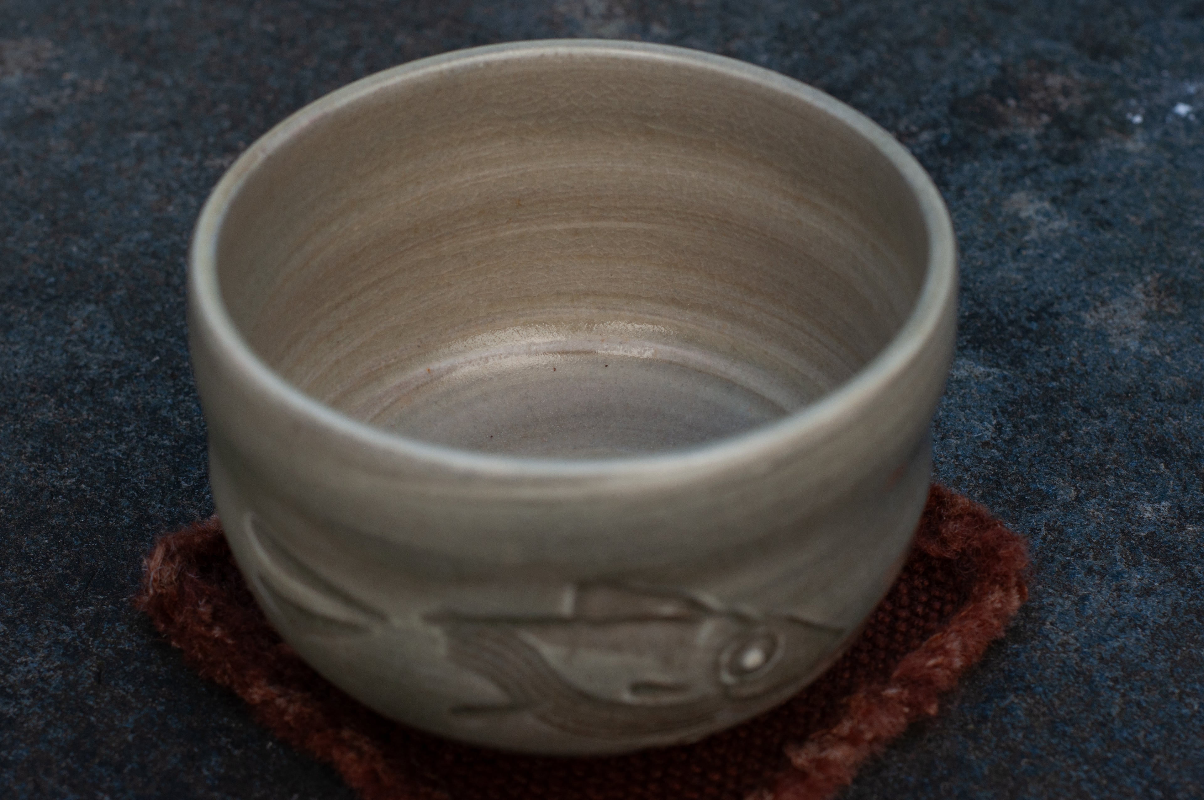 Ceramic Matcha Carved Fish