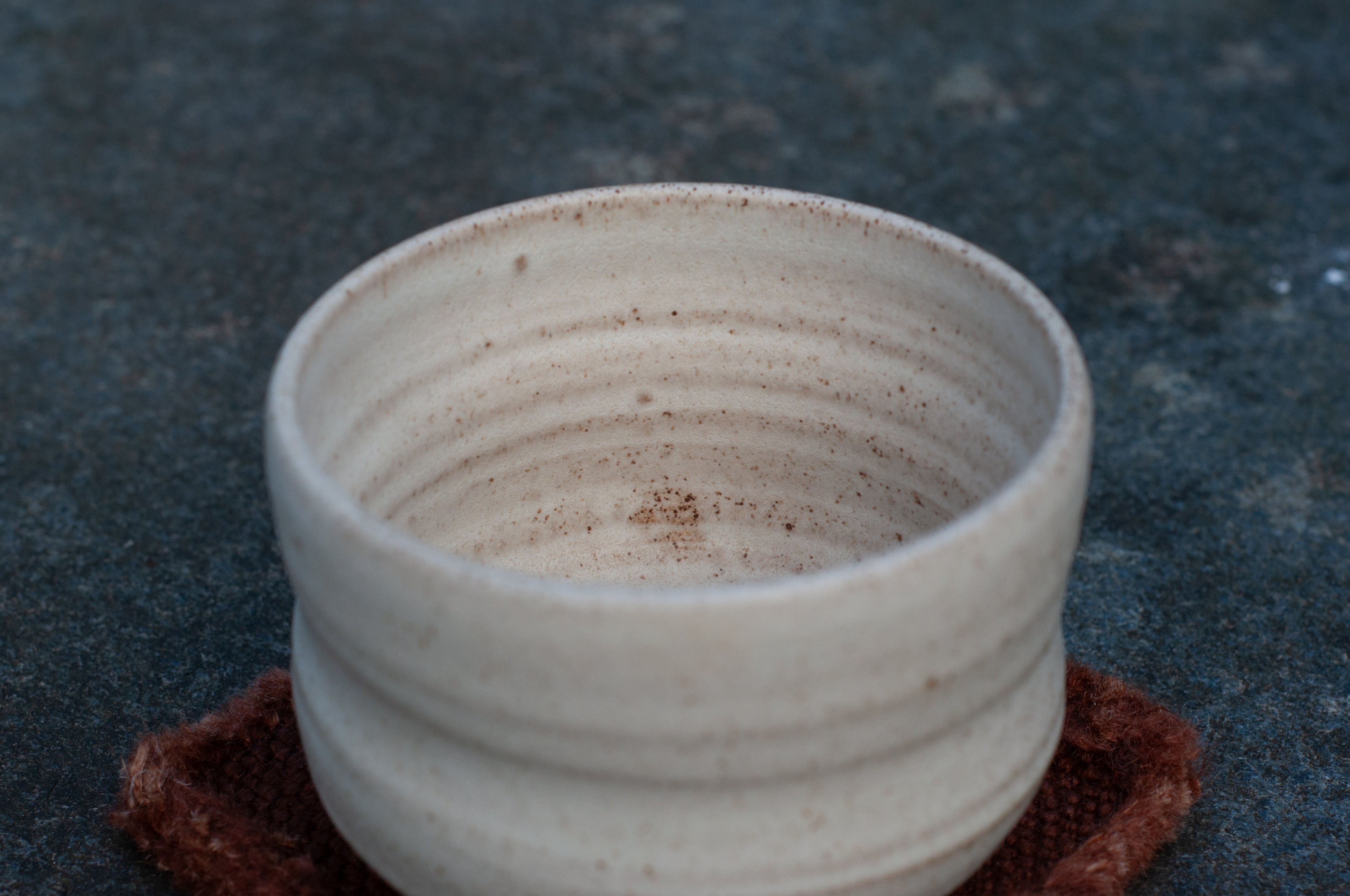 Ceramic Matcha Cream Speckled