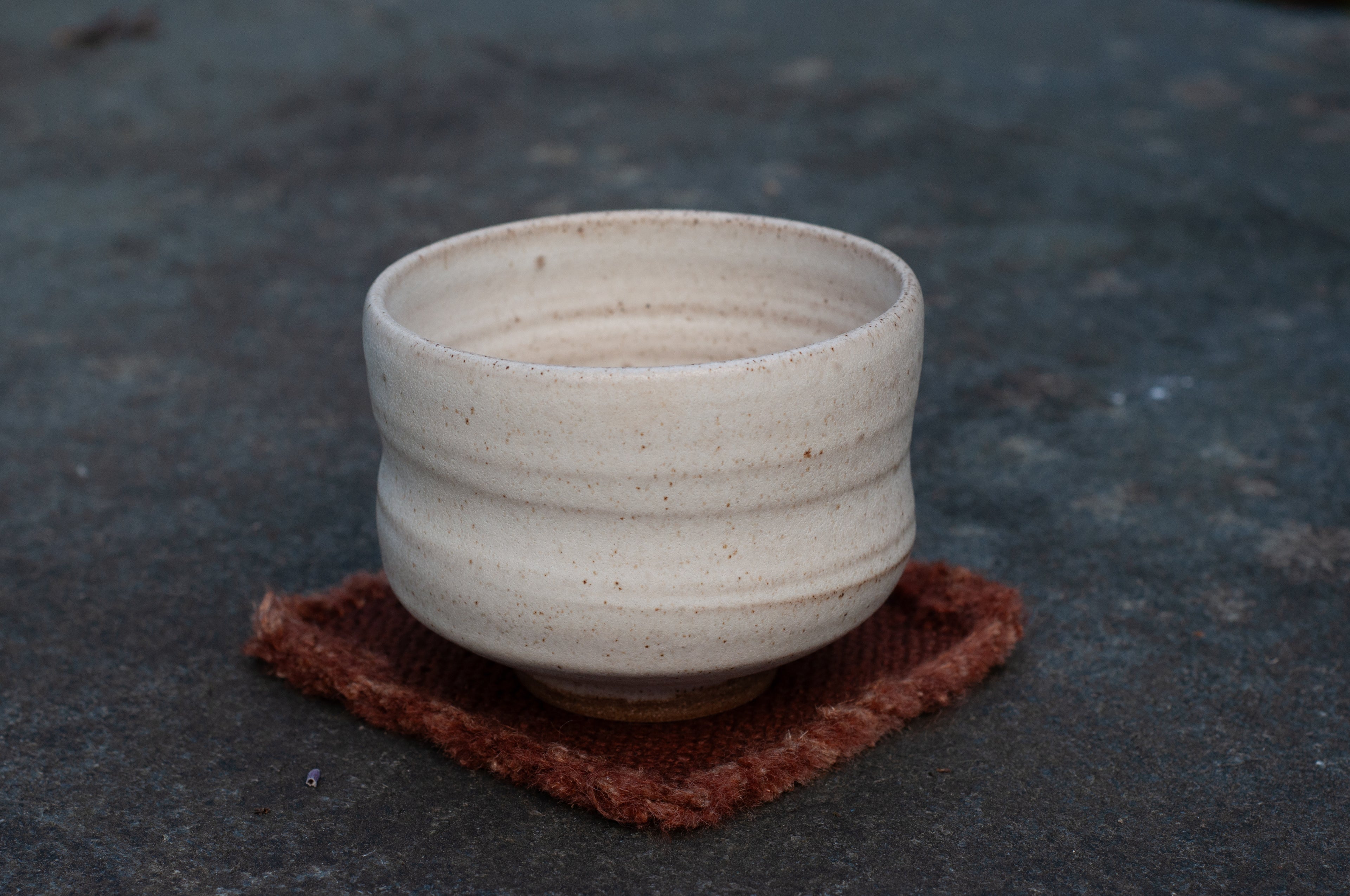 Ceramic Matcha Cream Speckled